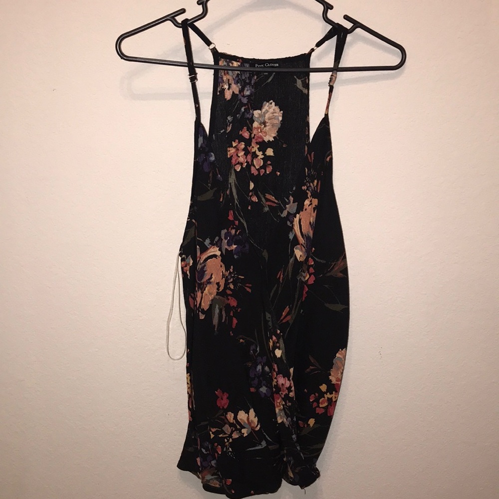 Floral high low tank